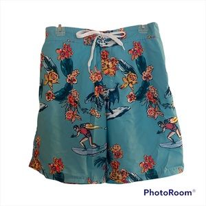 Batman Floral Swim Trunks